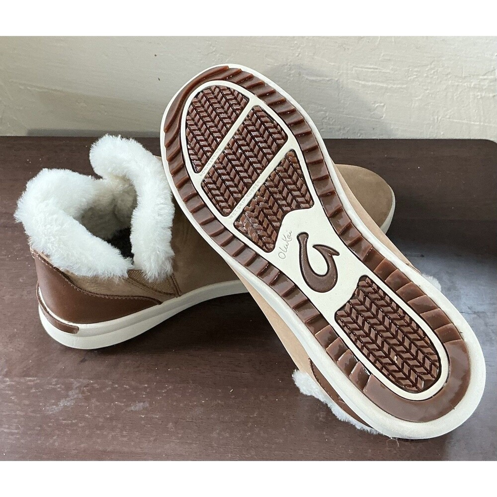 OluKai Malua Hulu Women’s Shearling Lined Slip On Sneaker Size 9 Waterproof - Picture 7 of 7